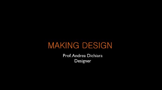 FABBRICANDO DESIGN、デザインの構築、DNAの中のデザイン